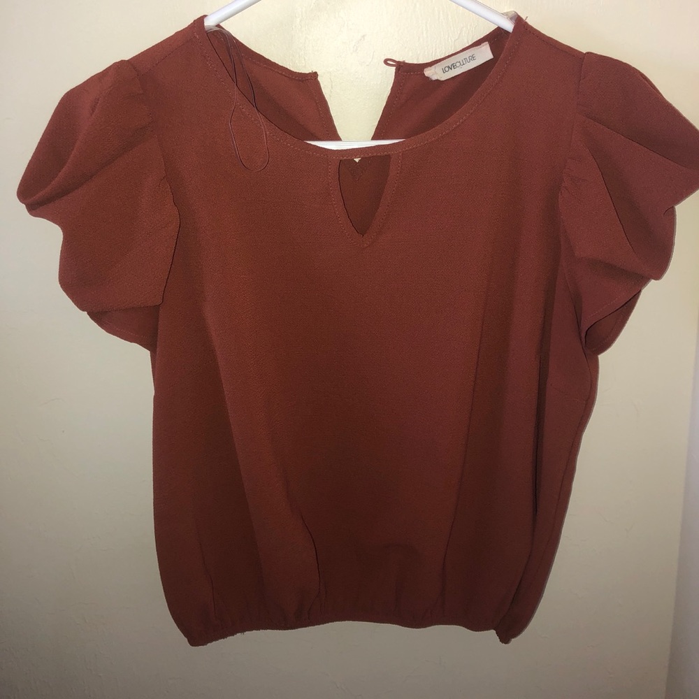 Burgundy dress shirt